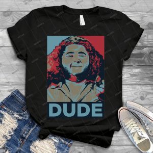 Dude It S Hurley Reyes From The Tv Show Lost 75 - Vintage Mens Shirt Tshirt For Women Classic Handmade Shirt Retro Graphic Tee