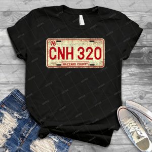 Dukes Of Hazzard - General Lee License Plate 34 - Gift Idea Shirt For Men Tee For Women Classic Retro Vintage Graphic T-Shirt