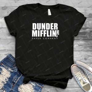Dunder Mifflin Inc- 32 - Vintage Mens Shirt Tshirt For Women Classic Handmade Shirt Retro Graphic Tee