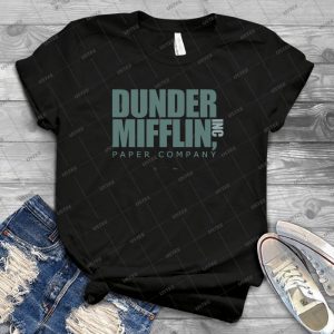 Dunder Mifflin Paper Company  57 - Vintage Mens Shirt Tshirt For Women Classic Handmade Shirt Retro Graphic Tee