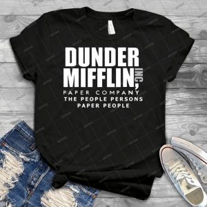 Dunder Mifflin The People Persons Paper People - Gift Idea Shirt For Men Tee For Women Classic Retro Vintage Graphic T-Shirt