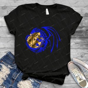 Dungeons And Dragons-Blue And Gold - Best Unisex Trending Handmade T-shirt Gift Idea For Men T-shirt For Woman