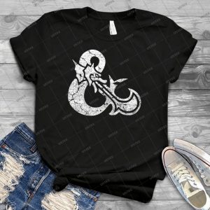 Dungeons&Dragons White Ampersend - Gift Idea Shirt For Men Tee For Women Classic Retro Vintage Graphic T-Shirt