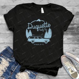 Duquette Family Vacation 2017-Blue Ink - Vintage Mens Shirt Tshirt For Women Classic Handmade Shirt Retro Graphic Tee