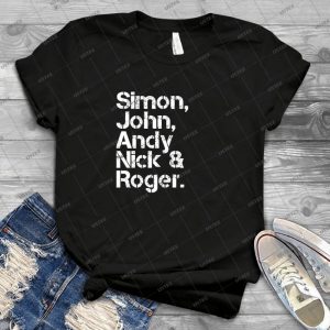 Duran Duran line-Up V2 64 - Vintage Mens Shirt Tshirt For Women Classic Handmade Shirt Retro Graphic Tee