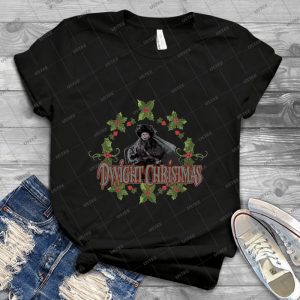 Dwight Christmas - Vintage Mens Shirt Tshirt For Women Classic Handmade Shirt Retro Graphic Tee