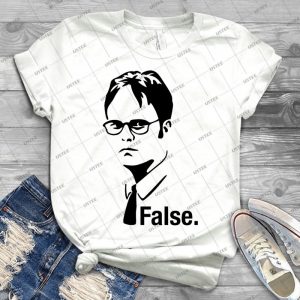 Dwight False-T Shirt - Gift Idea Shirt For Men Tee For Women Classic Retro Vintage Graphic T-Shirt