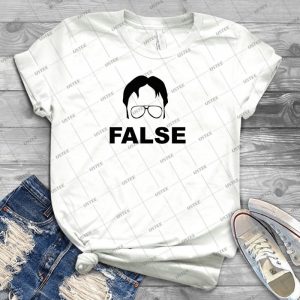 Dwight Schrute False - Best Unisex Trending Handmade T-shirt Gift Idea For Men T-shirt For Woman