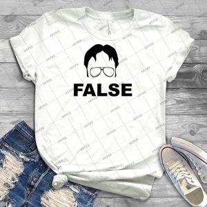 Dwight Schrute False 29 - Vintage Men's Shirt Tshirt For Women Classic Handmade Shirt Retro Graphic Tee