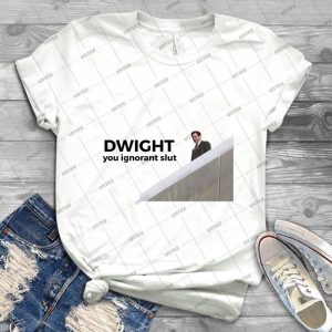 Dwight You Ignorant Slut-The Office - U-S- - - Gift Idea Shirt For Men Tee For Women Classic Retro Vintage Graphic T-Shirt