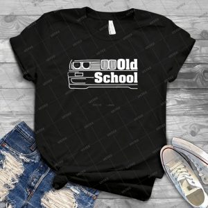 E30 Old School - White 44 - Vintage Mens Shirt Tshirt For Women Classic Handmade Shirt Retro Graphic Tee