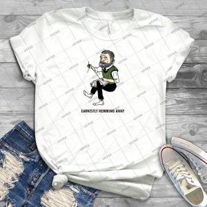Earnestly Hemming Away  84 - Vintage Men's Shirt Tshirt For Women Classic Handmade Shirt Retro Graphic Tee