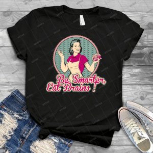 Eat Brains - Gift Idea Shirt For Men Tee For Women Classic Retro Vintage Graphic T-Shirt