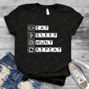 Eat Sleep Hunt Repeat - Gift Idea Shirt For Men Tee For Women Classic Retro Vintage Graphic T-Shirt
