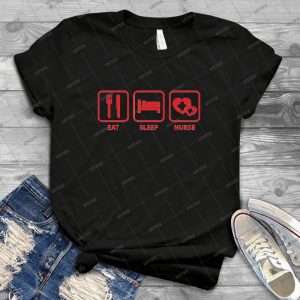 Eat Sleep Nurse - Gift Idea Shirt For Men Tee For Women Classic Retro Vintage Graphic T-Shirt