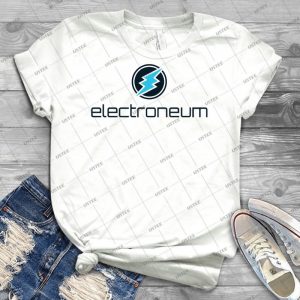 Electroneum - Vintage Men's Shirt Tshirt For Women Classic Handmade Shirt Retro Graphic Tee