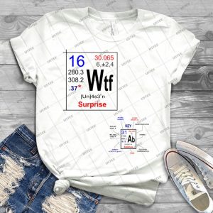 Element Of Surprise + Key, Wtf - Vintage Men's Shirt Tshirt For Women Classic Handmade Shirt Retro Graphic Tee