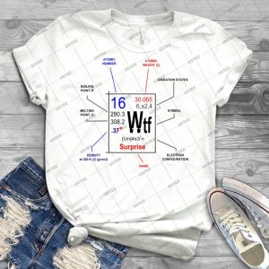 Element Of Surprise, Wtf - Vintage Men's Shirt Tshirt For Women Classic Handmade Shirt Retro Graphic Tee