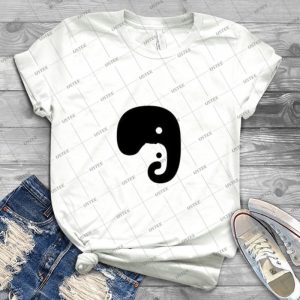Elephant - Vintage Men's Shirt Tshirt For Women Classic Handmade Shirt Retro Graphic Tee
