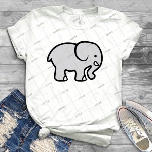 Elephant Jumbo Tusks Cartoon 75 - Trending Shirt For Women Vintage Retro Tee For Men Kid's T-Shirt Handmade Shirt
