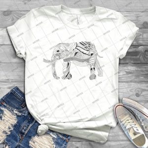 Elephant Swirls 40 - Trending Shirt For Women Vintage Retro Tee For Men Kid's T-Shirt Handmade Shirt
