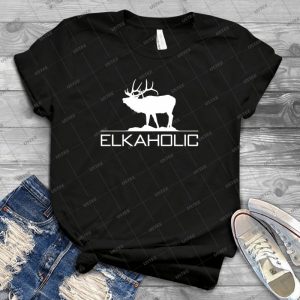 Elkaholic - Vintage Men's Shirt Tshirt For Women Classic Handmade Shirt Retro Graphic Tee