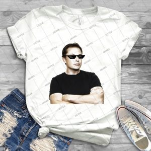 Elon Musk Deal With It - Gift Idea Shirt For Men Tee For Women Classic Retro Vintage Graphic T-Shirt