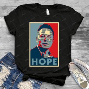 Elon Musk Hope Poster 72 - Vintage Men's Shirt Tshirt For Women Classic Handmade Shirt Retro Graphic Tee