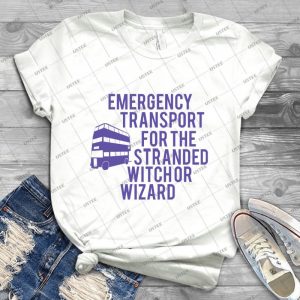 Emergency Transport For The Stranded Witch Or Wizard Knight Bus Wizarding World Magic Hp - Gift Idea Shirt For Men Tee For Women Classic Retro Vintage Graphic T-Shirt