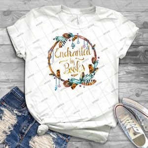 Enchanted By Books 8 - Trending Shirt For Women Vintage Retro Tee For Men Kid's T-Shirt Handmade Shirt