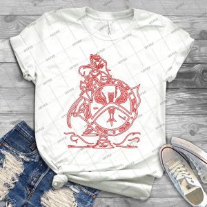 Enchanted Spartan - Light - 42 - Vintage Men's Shirt Tshirt For Women Classic Handmade Shirt Retro Graphic Tee