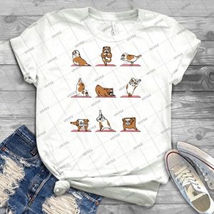 English Bulldog Yoga 66 - Trending Shirt For Women Vintage Retro Tee For Men Kid's T-Shirt Handmade Shirt