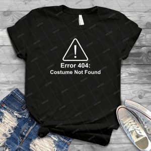 Error 404 Halloween Costume Not Found - Gift Idea Shirt For Men Tee For Women Classic Retro Vintage Graphic T-Shirt