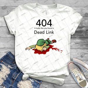 Error 404 Zelda Dead Link - Best Unisex Trending Handmade T-shirt Gift Idea For Men T-shirt For Woman