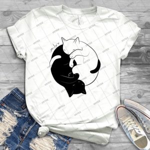 Eternal Cat Love 36 - Vintage Men's Shirt Tshirt For Women Classic Handmade Shirt Retro Graphic Tee