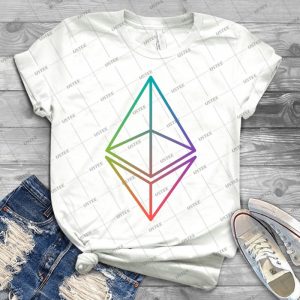 Ethereum-Rainbow Logo - Gift Idea Shirt For Men Tee For Women Classic Retro Vintage Graphic T-Shirt