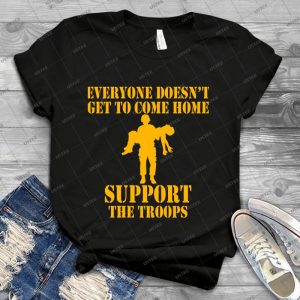 Everyone Doesn T Get To Come Home - Gold Print - - Vintage Men's Shirt Tshirt For Women Classic Handmade Shirt Retro Graphic Tee