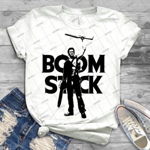 Evil Dead-Ash-Boomstick - Best Unisex Trending Handmade T-shirt Gift Idea For Men T-shirt For Woman