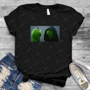 Evil Kermit Meme - Vintage Men's Shirt Tshirt For Women Classic Handmade Shirt Retro Graphic Tee