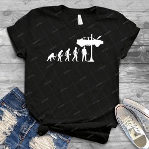 Evolution Of Man And Mechanic Funny Shirt - Best Unisex Trending Handmade T-shirt Gift Idea For Men T-shirt For Woman