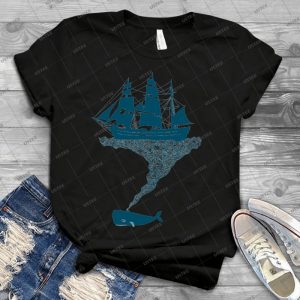 Exhaling Flotsam 31 - Vintage Men's Shirt Tshirt For Women Classic Handmade Shirt Retro Graphic Tee