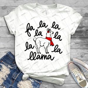 Fa La La La Llama Funny Xmas Tshirt - Best Unisex Trending Handmade T-shirt Gift Idea For Men T-shirt For Woman