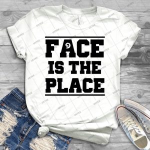 Face Is The Place - Vintage Men's Shirt Tshirt For Women Classic Handmade Shirt Retro Graphic Tee