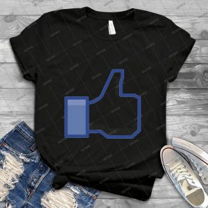 Facebook Like - Vintage Men's Shirt Tshirt For Women Classic Handmade Shirt Retro Graphic Tee