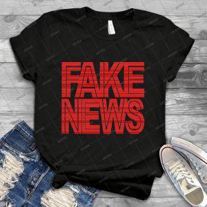 Fake News Broadcast 14 - Vintage Men's Shirt Tshirt For Women Classic Handmade Shirt Retro Graphic Tee
