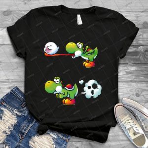 Farting Yoshi - Best Unisex Trending Handmade T-shirt Gift Idea For Men T-shirt For Woman