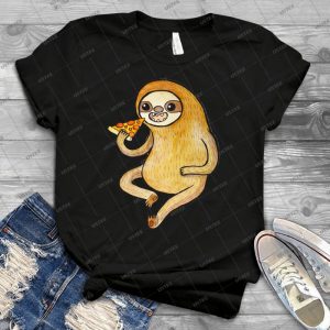 Faultier Pizza Essen 47 - Trending Shirt For Women Vintage Retro Tee For Men Kid's T-Shirt Handmade Shirt