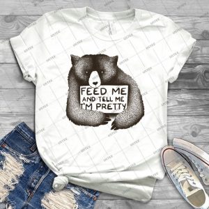 Feed Me And Tell Me I M Pretty 2 - Vintage Men's Shirt Tshirt For Women Classic Handmade Shirt Retro Graphic Tee