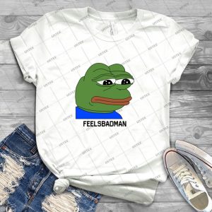 Feelsbadman Twitch Emote Pepe Crying 40 - Trending Shirt For Women Vintage Retro Tee For Men Kid's T-Shirt Handmade Shirt