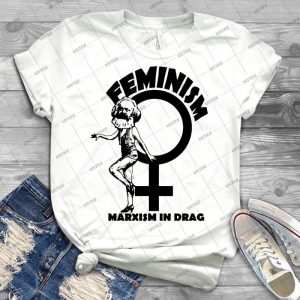 Feminism-Marxism In Drag - Vintage Men's Shirt Tshirt For Women Classic Handmade Shirt Retro Graphic Tee